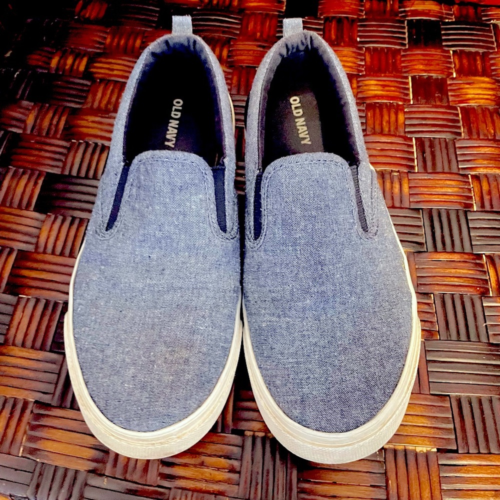 Denim Slip On Sneakers Kids Size 5